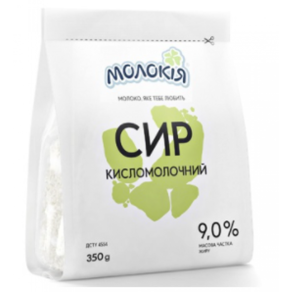 Сир кисломолочний Молокія 9% 350г Сир кисломолочний Молокія 9% 350г